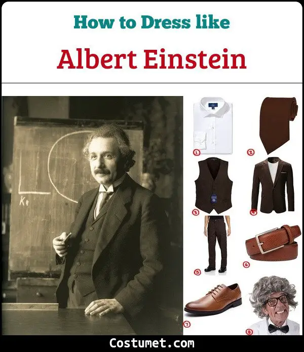 Albert Einstein Costume for Cosplay & Halloween