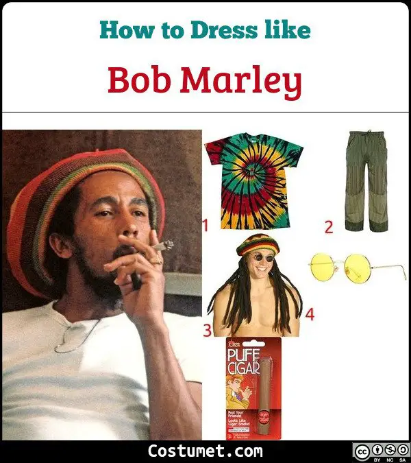 Bob Marley Costume for Cosplay & Halloween