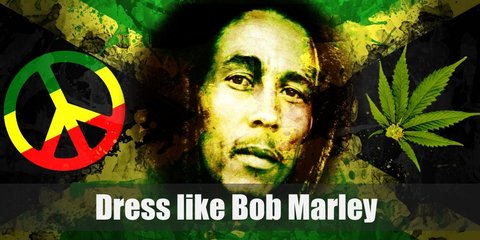  Today, Bob Marley’s look is most known for his iconic dreadlocks. He is also usually depicted wearing tie-dye shirts with the colors red, yellow, and green. 