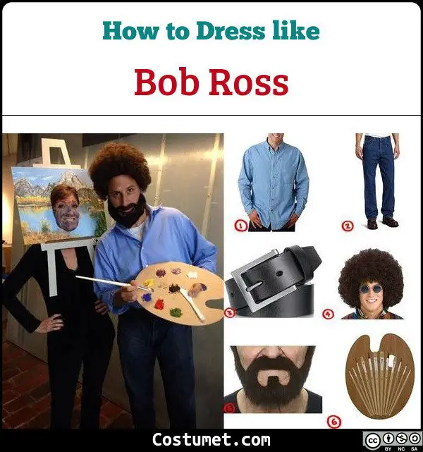 Bob Ross Costume for Cosplay & Halloween