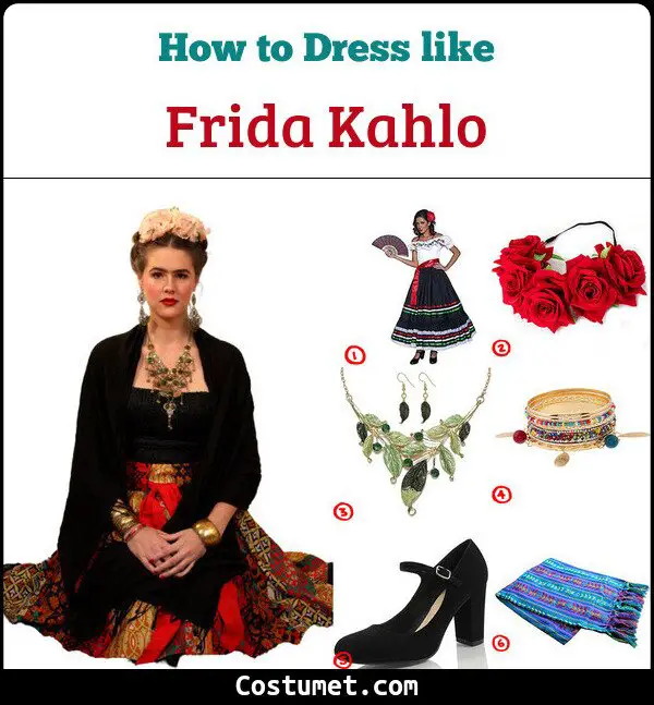 Frida Kahlo Costume for Cosplay & Halloween