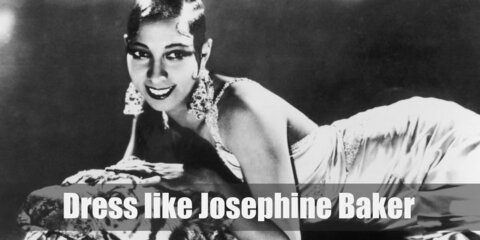 For the perfect Josephine Baker costume, you will have to have lots of jewels, fur, feathers, as well as a beautiful and form fitting dress.