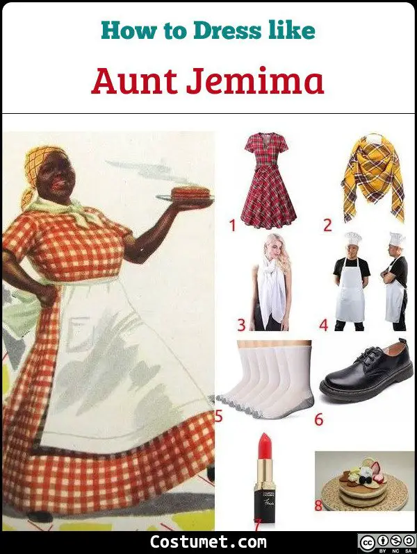 Aunt Jemima Costume for Cosplay & Halloween