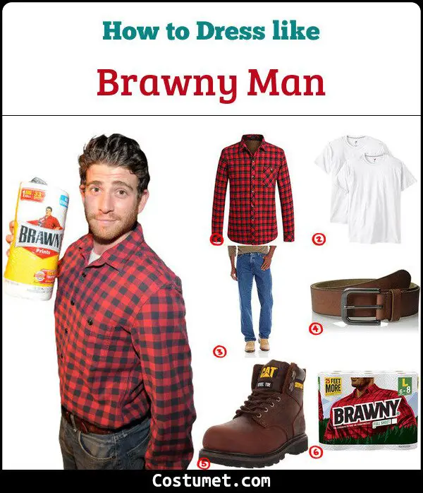 Brawny Man Costume for Cosplay & Halloween