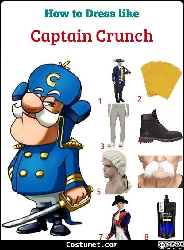 Captain Crunch Costume for Cosplay & Halloween