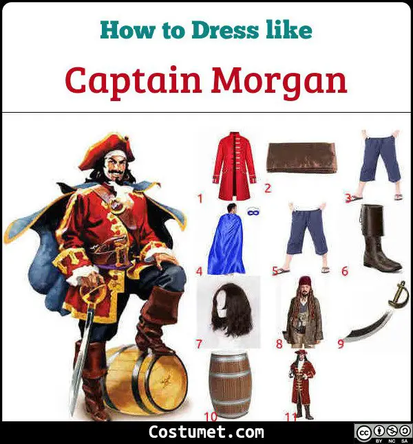 Captain Morgan Costume for Cosplay & Halloween. 