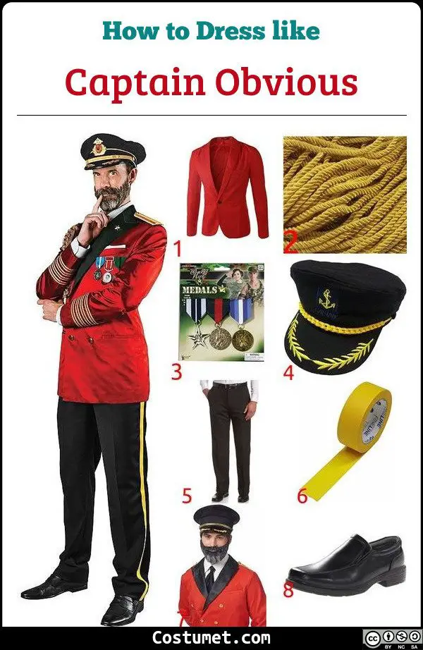 Captain Obvious Costume for Cosplay & Halloween