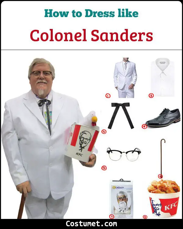 Colonel Sanders Costume for Cosplay & Halloween