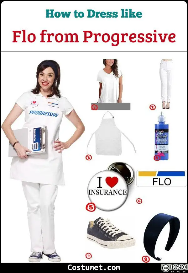 Flo from Progressive Costume for Cosplay & Halloween