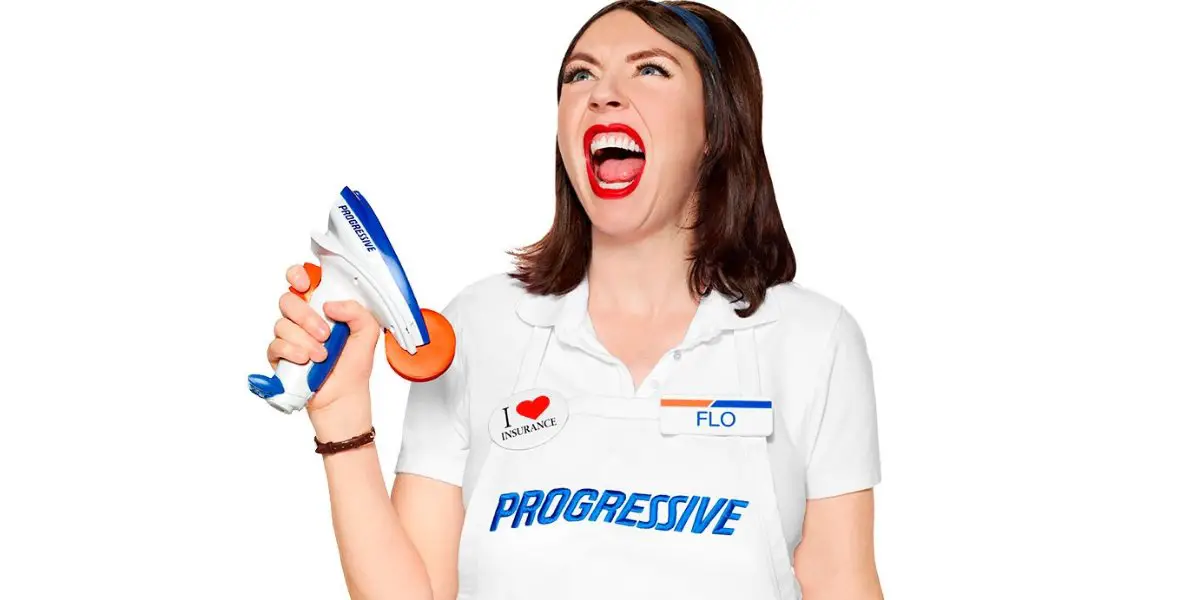 Flo’s look is very simple with the clean, all-white uniform of Progressive ...