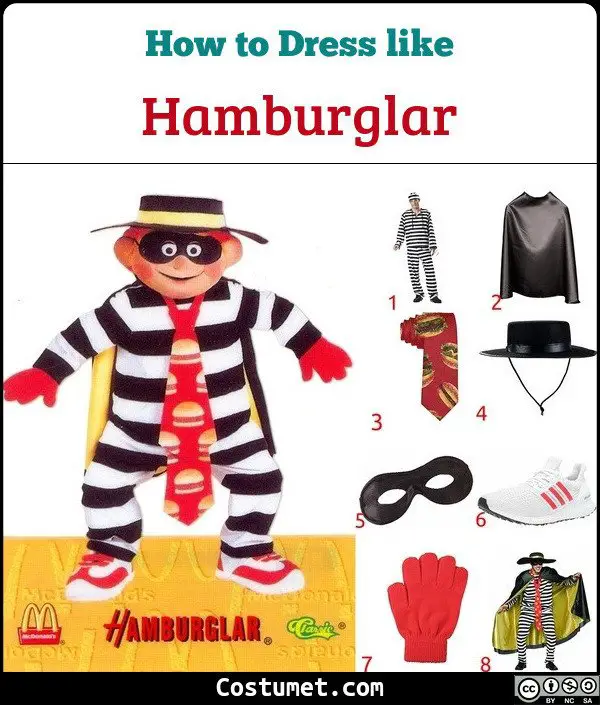 Hamburglar Costume for Cosplay & Halloween