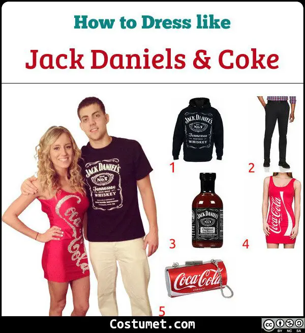 Jack Daniels & Coke Costume for Cosplay & Halloween