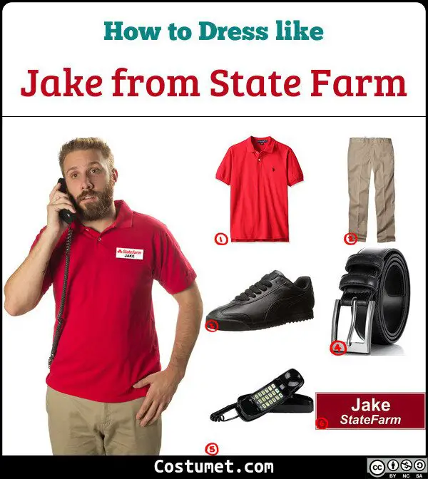 Jake from State Farm Costume for Cosplay & Halloween