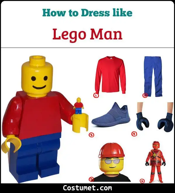 The Lego Man Costume for Cosplay & Halloween 2023