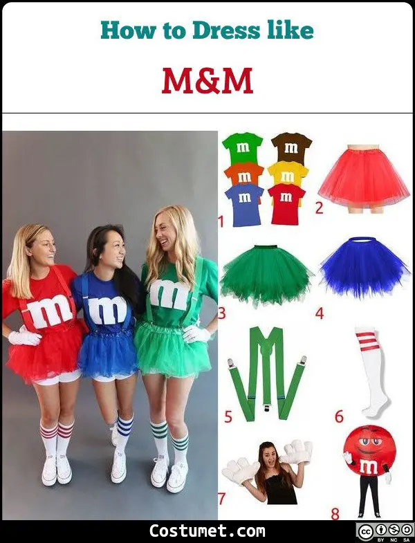 M&m Costume for Cosplay & Halloween