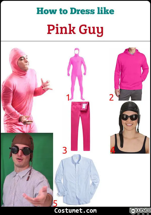 Pink Guy Costume for Cosplay & Halloween