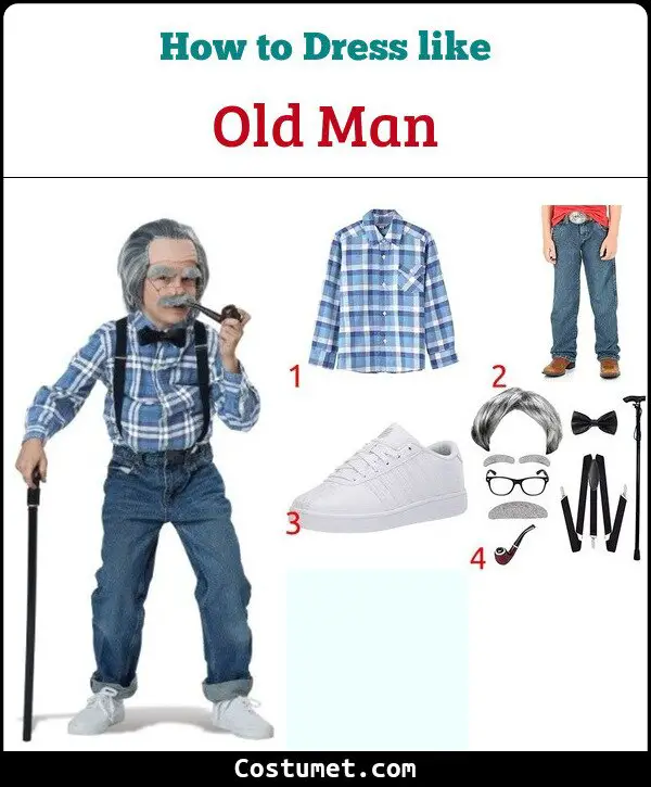 Old Man Costume for Cosplay & Halloween