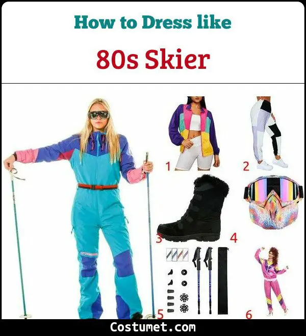 80s Skier Costume for Cosplay & Halloween