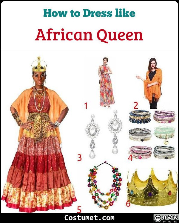 African Queen Costume for Cosplay & Halloween