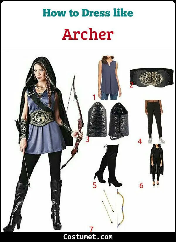 Archer Costume for Cosplay & Halloween