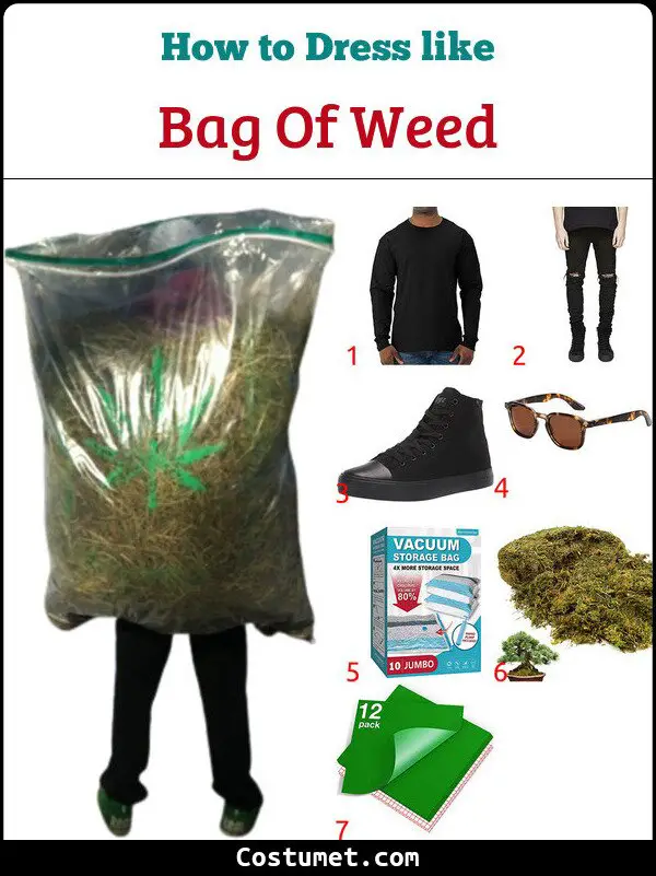 Bag Of Weed Costume for Cosplay & Halloween