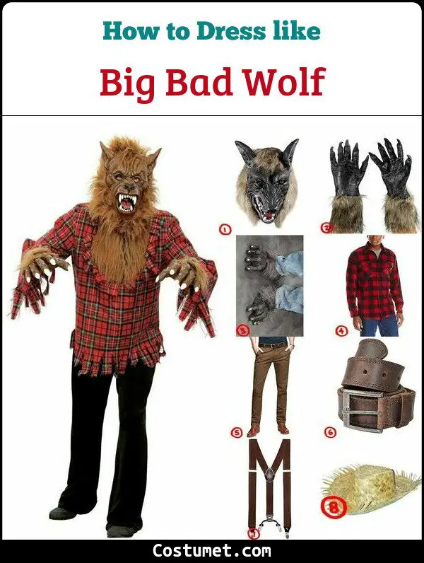 Big Bad Wolf Costume for Cosplay & Halloween