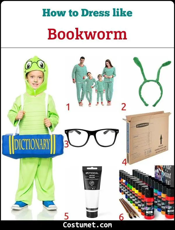 Bookworm Costume for Cosplay & Halloween
