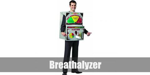 You can get your breathalyzer costume by getting a ready-to-wear one. Or paint a cardboard box with the breathalyzer facade and then wearing the box. 
