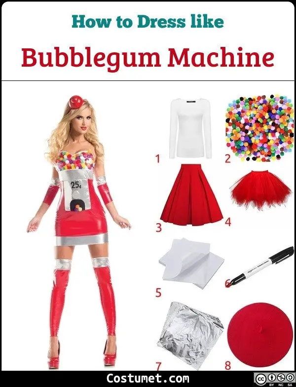 Bubblegum Machine Costume for Cosplay & Halloween