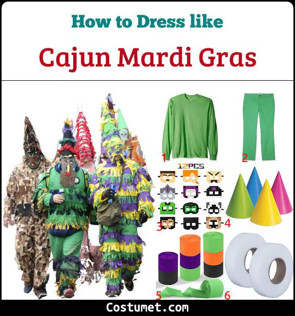 Cajun Mardi Gras Costume for Cosplay & Halloween