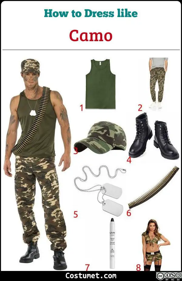 Camo Costume for Cosplay & Halloween