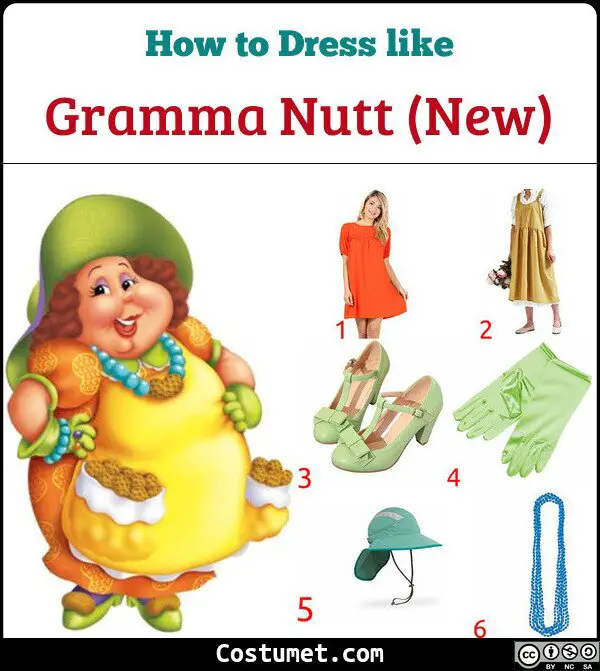 Gramma Nutt (New) Costume for Cosplay & Halloween