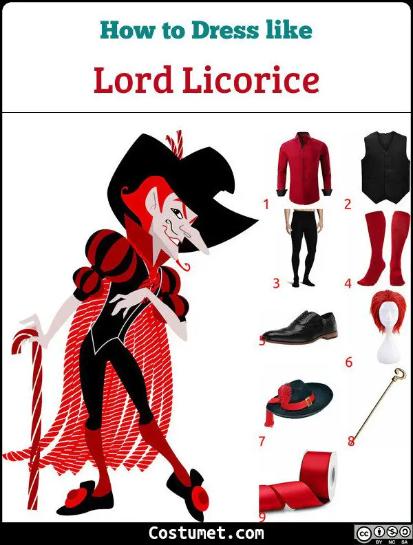 Lord Licorice Costume for Cosplay & Halloween