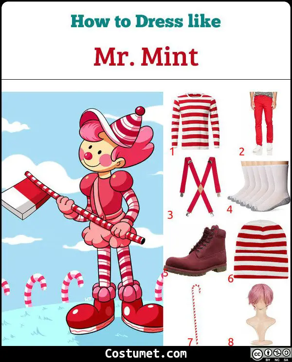 Mr. Mint Candyland Costume for Cosplay & Halloween