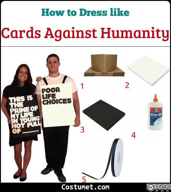 Cards Against Humanity Costume for Cosplay & Halloween