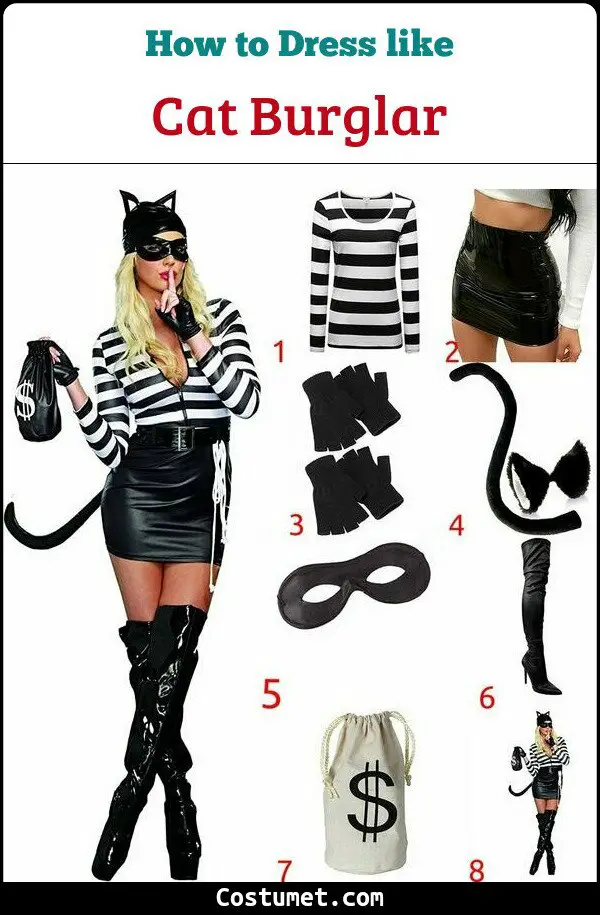 Cat Burglar Costume for Cosplay & Halloween