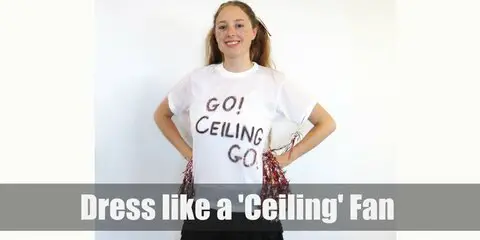 Ceiling fan costume is a punny take on ceiling fans. We all know that the actual term ‘ceiling fan’ refers to the electronic fans set up on our ceilings that rotate to keep us cool. 