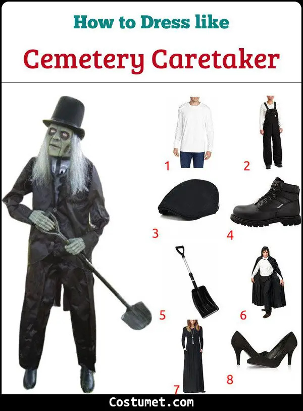 Cemetery Caretaker Costume for Cosplay & Halloween