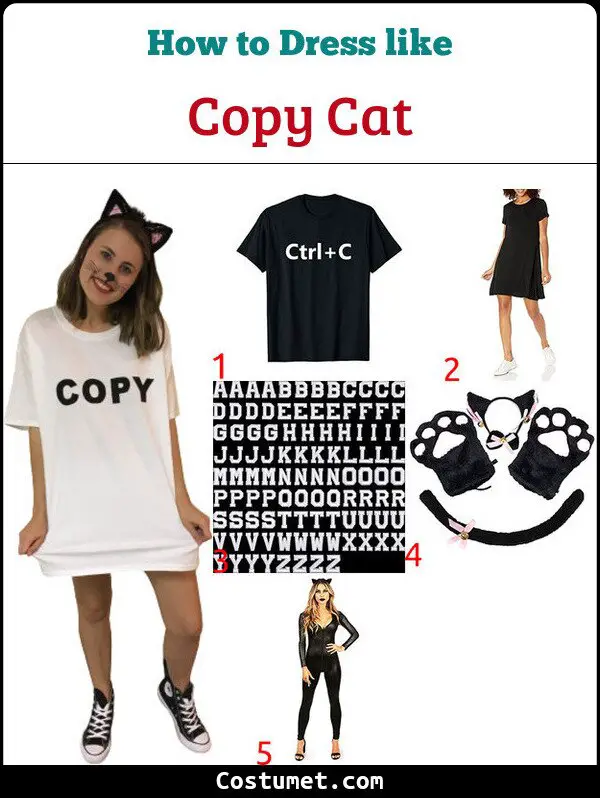 Copy Cat Costume for Cosplay & Halloween