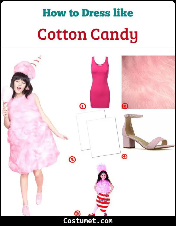 Cotton Candy Costume for Cosplay & Halloween