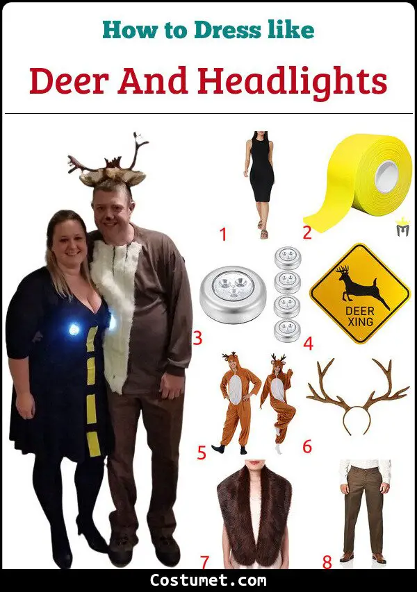 Deer And Headlights Costume for Cosplay & Halloween