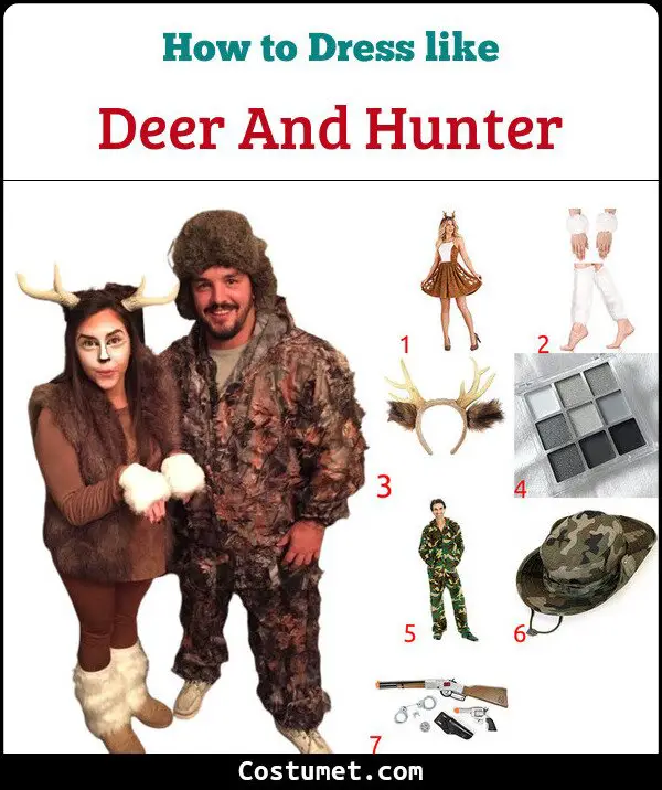Deer And Hunter Costume for Cosplay & Halloween