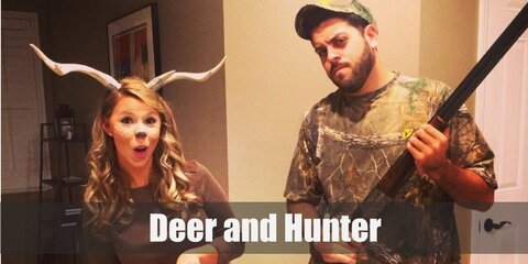 Deer and Hunter Costume 
