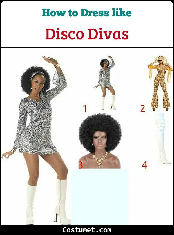 Disco Divas Costume for Cosplay & Halloween