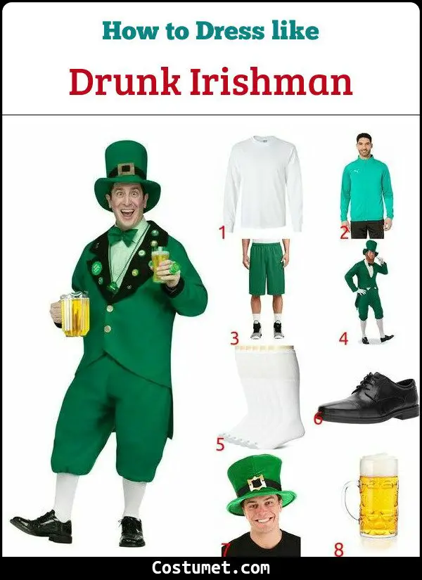Drunk Irishman Costume for Cosplay & Halloween