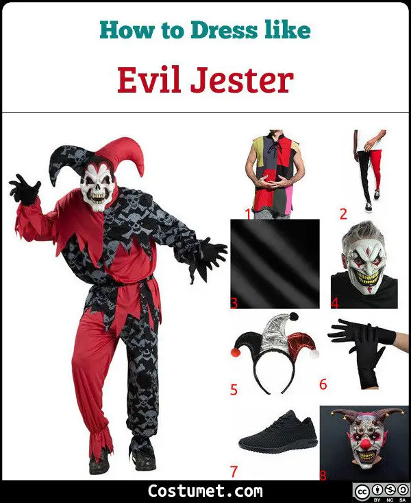 Evil Jester Costume for Cosplay & Halloween