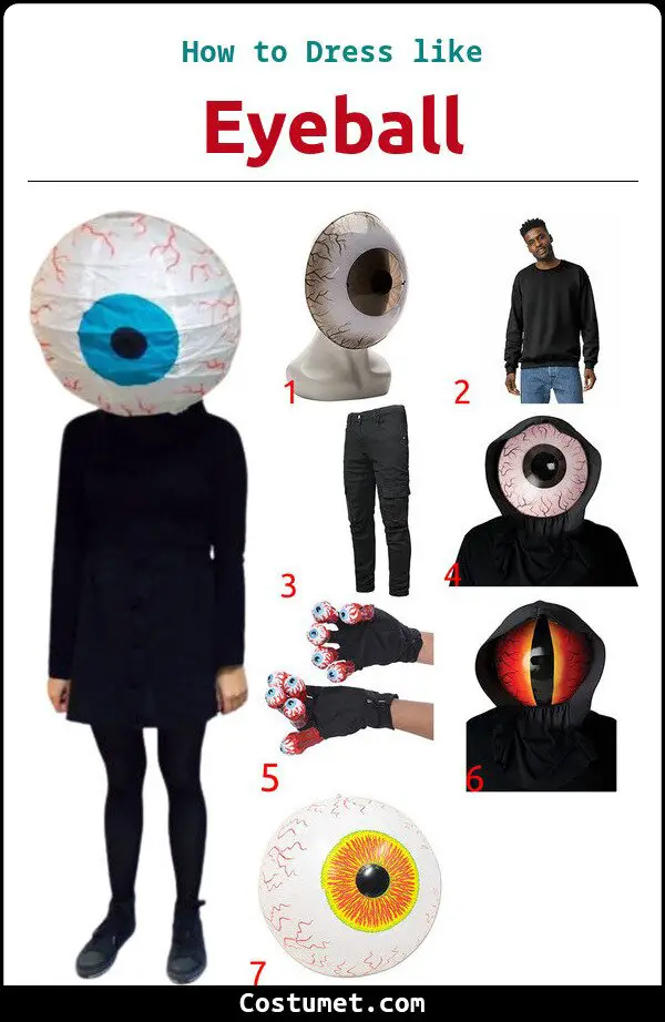 Eyeball Costume for Cosplay & Halloween