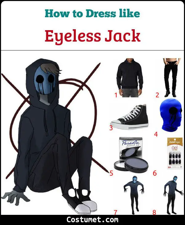 Eyeless Jack Costume for Cosplay & Halloween