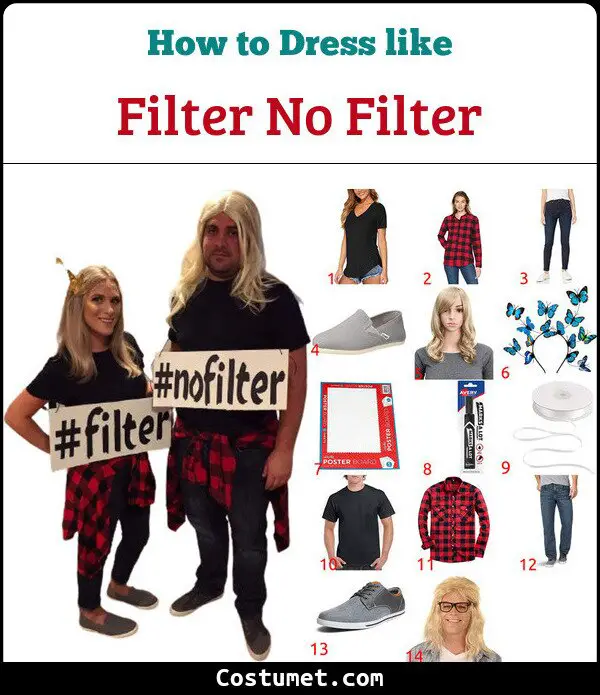 Filter No Filter Costume for Cosplay & Halloween