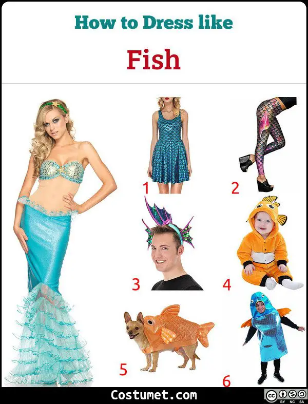 Fish/Mermaid Costume for Cosplay & Halloween